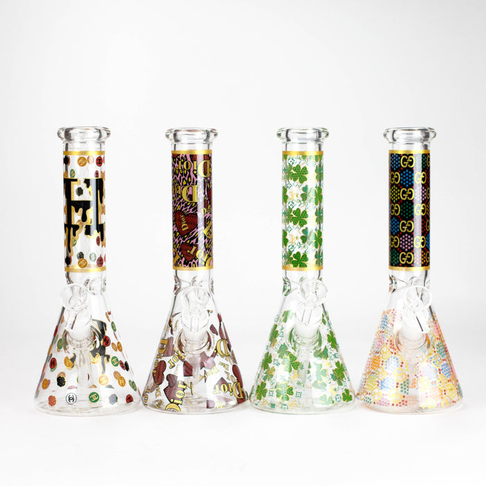 10" Fashion Design Glass Beaker Bong Glass Bong 777 Smoke