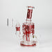 7" 2-in-1 Beehive Design Rig with Perc Banger & Bowl Included Glass Rig 777 Smoke Red