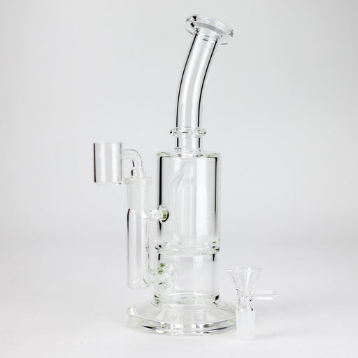Triangle | 10" 2-in-1 Premium Glass Dab Rig with Tree Percolator Glass Rig 777 Smoke Milk White