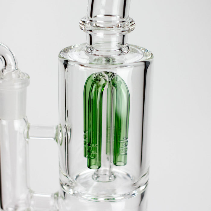 Triangle | 10" 2-in-1 Premium Glass Dab Rig with Tree Percolator Glass Rig 777 Smoke