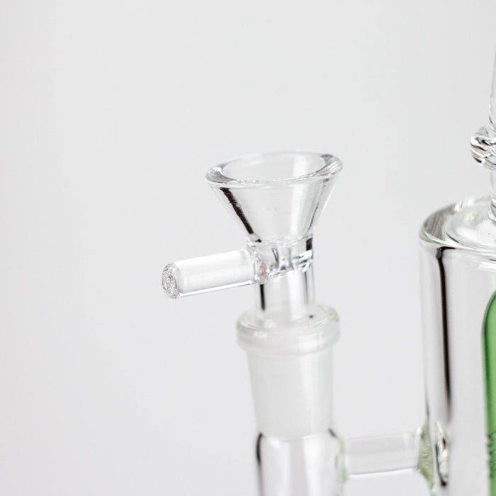 Triangle | 10" 2-in-1 Premium Glass Dab Rig with Tree Percolator Glass Rig 777 Smoke