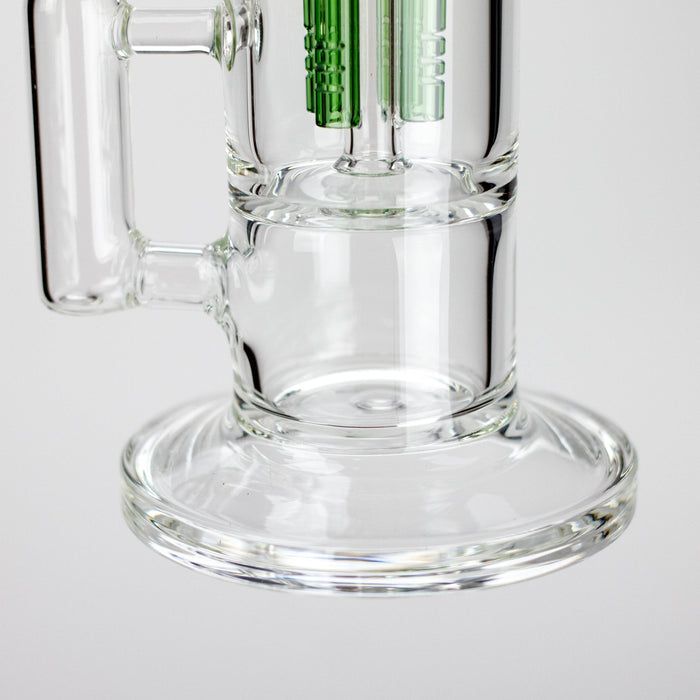 Triangle | 10" 2-in-1 Premium Glass Dab Rig with Tree Percolator Glass Rig 777 Smoke