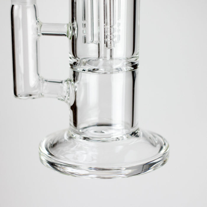 9" 2-in-1 Glass Dab Rig with Tree Percolator Glass Rig 777 Smoke