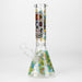 10" Sugar Skull New Design Glass Beaker Bong – Glow in the Dark Glass Bong 777 Smoke Design2