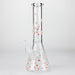 10" Cherry Blossom New Design Glass Beaker Bong Glass Bong 777 Smoke White