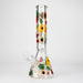 14" Flower and Butterfly Design 7mm Thick Heavy Duty Glass Beaker Bong Glass Bong 777 Smoke Design2