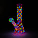 10" 3D Moon Star Design Glass Beaker Bong – Glow in the Dark Glass Bong 777 Smoke