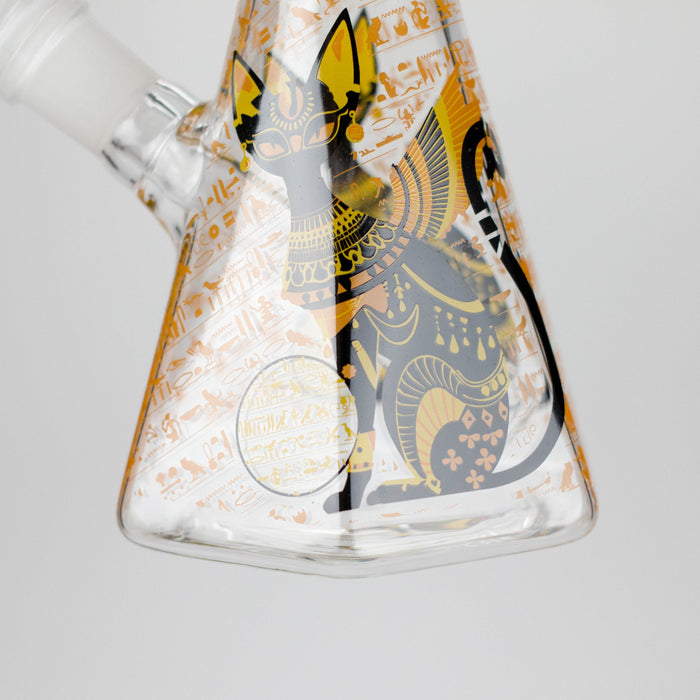 10" Ancient Art Design Glass Beaker Bong Glass Bong 777 Smoke