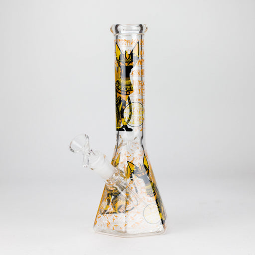 10" Ancient Art Design Glass Beaker Bong Glass Bong 777 Smoke Design1