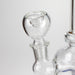 6" Assorted Design Stemless Glass Bong with 14mm Bowl Joint Glass Bong Bongzie Smokes