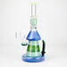11" 2-in-1 Modern Art Glass Rig with Perc, Heavy Base, Banger & Bowl Glass Rig 777 Smoke