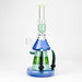 11" 2-in-1 Modern Art Glass Rig with Perc, Heavy Base, Banger & Bowl Glass Rig 777 Smoke