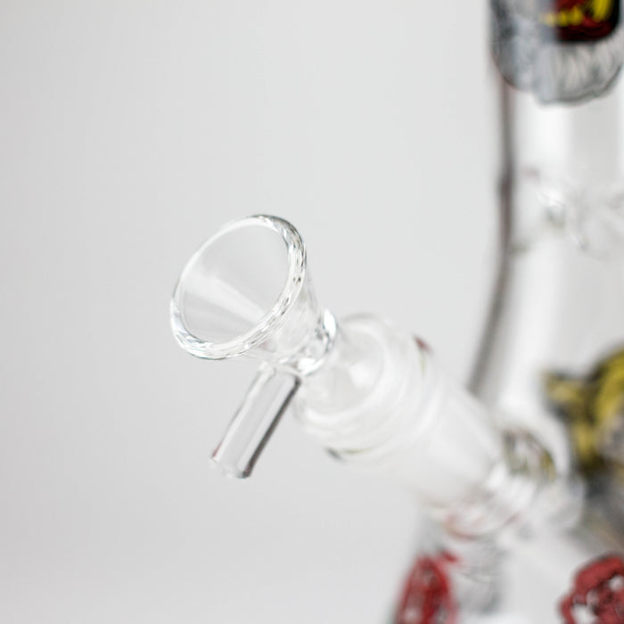 10" Glow-in-the-Dark Monster Design Glass Beaker Bong Glass Bong 777 Smoke