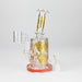 7" 2-in-1 Sugar Skull Design Rig with Perc, Banger & Bowl Included Glass Rig 777 Smoke Red