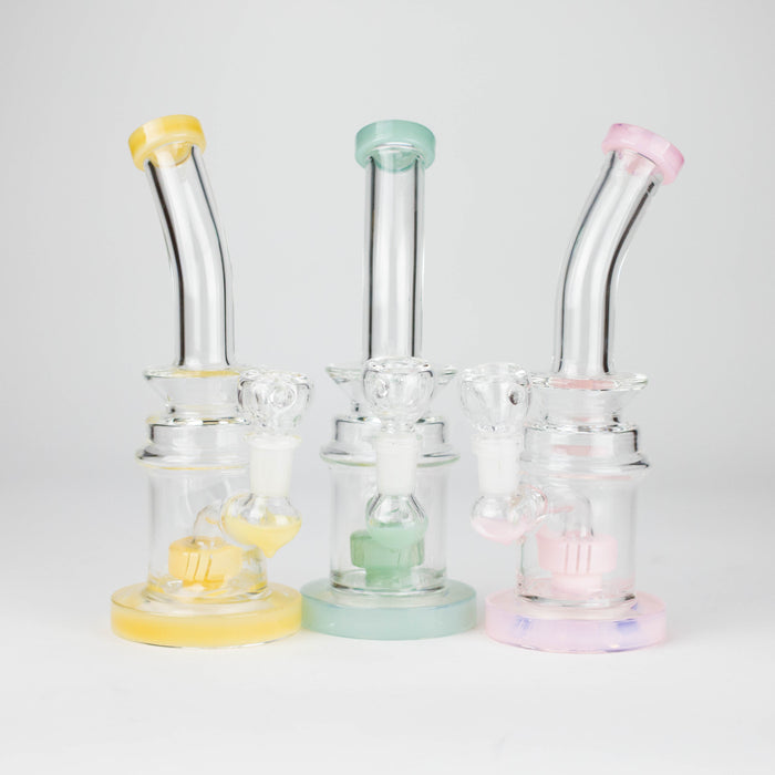 8" Assorted bent neck glass bong Glass Bong Bongzie Smokes