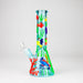 10" 3D Under The Sea Design Glass Beaker Bong-Glow in the dark Glass Bong 777 Smoke