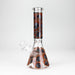 10" Furious Skull Design Glass Beaker Bong-Glow in the dark Glass Bong 777 Smoke Design1