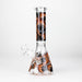 10" Furious Skull Design Glass Beaker Bong-Glow in the dark Glass Bong 777 Smoke Design4