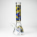 14" Monster Design 7mm Thick Heavy Duty Glass Beaker Bong Glass Bong 777 Smoke Design2