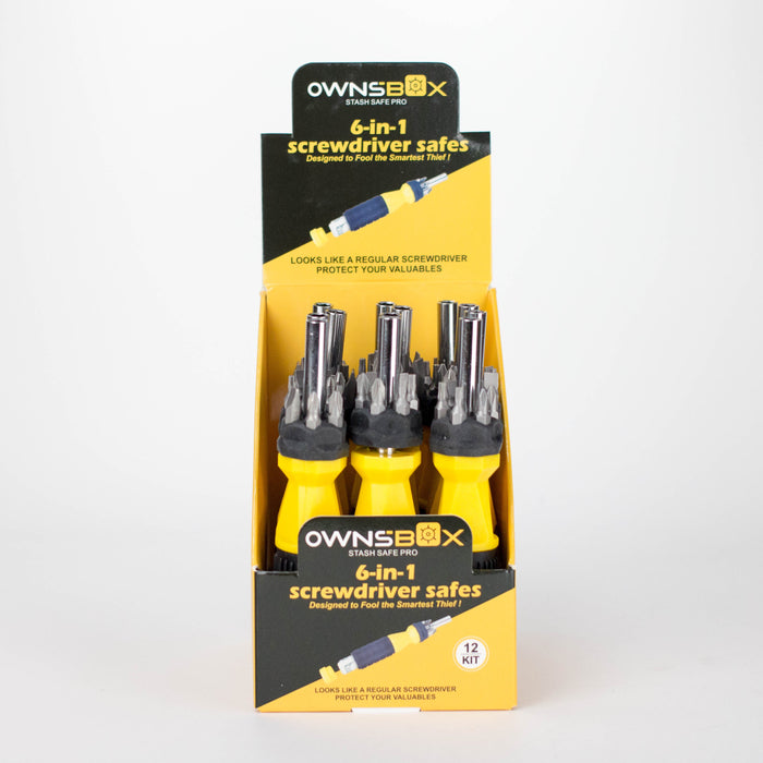 6-in-1 Screwdriver Safety Storage Box of 12 Multi Tool · Accessory 777 Smoke