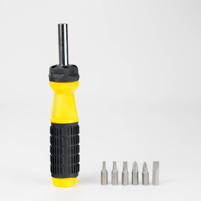 6-in-1 Screwdriver Safety Storage Box of 12 Multi Tool · Accessory 777 Smoke