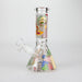 8" Abstract Art Design Glass Beaker Bong Glass Bong 777 Smoke Design2