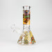 8" Abstract Art Design Glass Beaker Bong Glass Bong 777 Smoke Design3