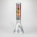 14" The Liberty Is Dead Design 7mm Thick Heavy Duty Glass Beaker Bong Glass Bong 777 Smoke