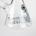 14" The Liberty Is Dead Design 7mm Thick Heavy Duty Glass Beaker Bong Glass Bong 777 Smoke