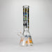 14" The Liberty Is Dead Design 7mm Thick Heavy Duty Glass Beaker Bong Glass Bong 777 Smoke Design3