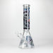 14" The Liberty Is Dead Design 7mm Thick Heavy Duty Glass Beaker Bong Glass Bong 777 Smoke Design4