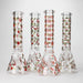 14" Love Design 7mm Thick Heavy Duty Glass Beaker Bong Glass Bong 777 Smoke