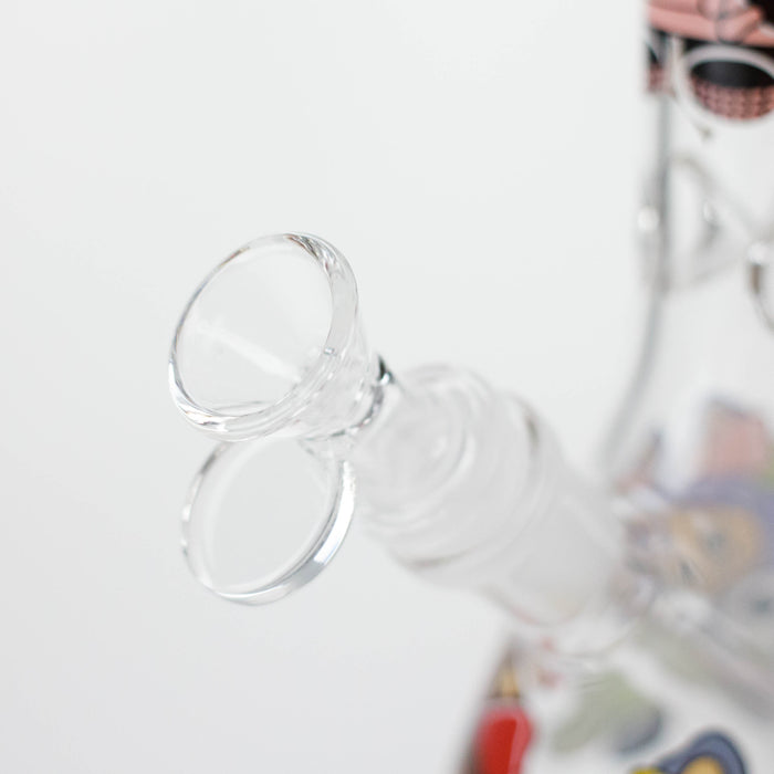 10" Lovely Cartoon Design Glass Beaker Bong Glass Bong 777 Smoke
