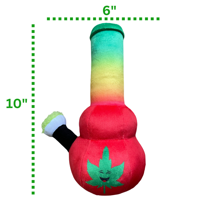 Bo da Bong - Parody Plush Rasta Color Squeaker Dog Toy - 9" For Pet PAW20