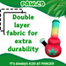 Bo da Bong - Parody Plush Rasta Color Squeaker Dog Toy - 9" For Pet PAW20