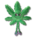 Mary Jane the Marijuana Leaf - Squeaky Dog Toy & Shelf-Sitter Plushie - 13" For Pet PAW:20