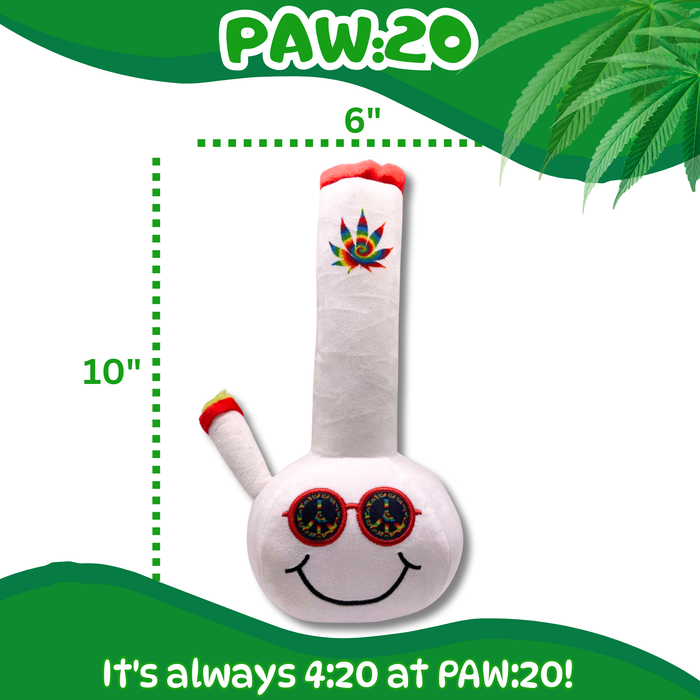 Billie Bong - Parody Plush Squeaky Dog Toy - 10" For Pet PAW20