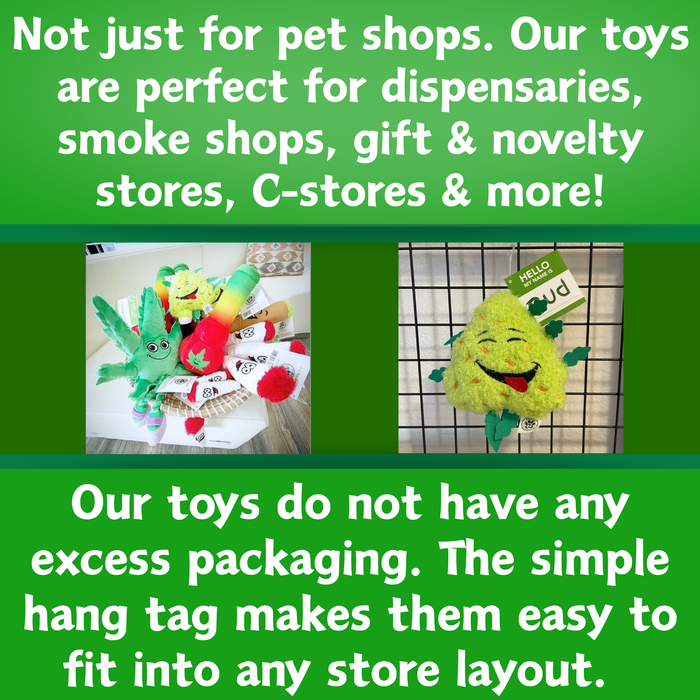 Lil' Billie Bong - Parody Plush Catnip Cat Toy - 5" For Pet PAW20