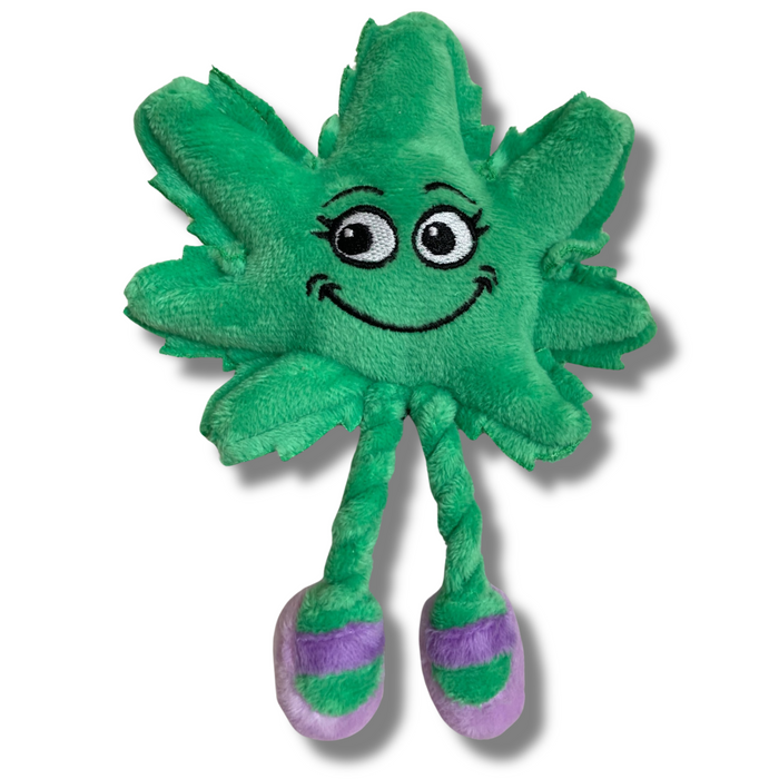 Lil' Mary Jane the Marijuana Leaf - Plush Catnip Cat Toy - 6" For Pet PAW:20