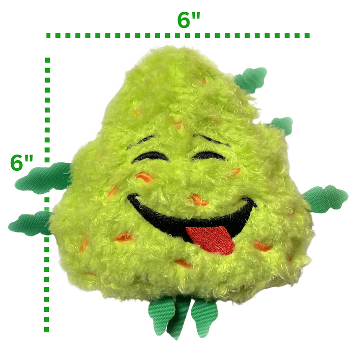 Bud the Weed Nug - Parody Plush Squeaky Dog Toy - 6" For Pet PAW:20