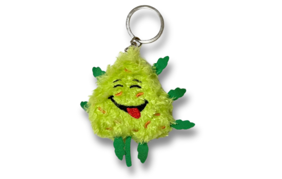 Bud the Weed Nug Keychain - Stuffed Parody Pot Nug - 2" Gadget PAW:20