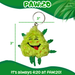 Bud the Weed Nug Keychain - Stuffed Parody Pot Nug - 2" Gadget PAW:20