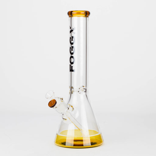 FOGGX | 14" Beaker Glass Bong – 7mm Thick [FT540] Glass Bong LEHIGH WHOLESALE Amber