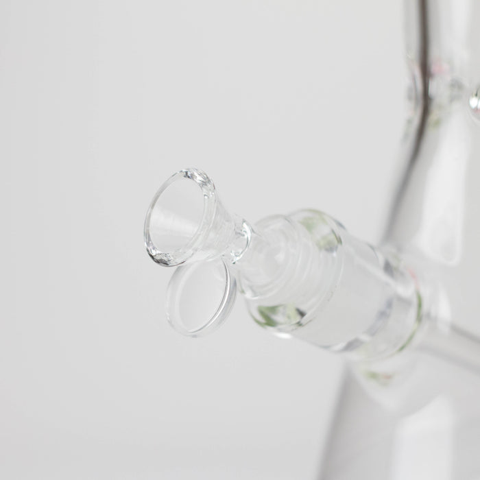 FOGGX | 14" Sandblasted Beaker Glass Water Pipe – 7mm Thick [FT292] Glass Bong LEHIGH WHOLESALE