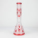 FOGGX | 14" Sandblasted Frosted Small Skull Beaker Glass Water Pipe – 7mm Thick [FT1649ATS] Glass Bong LEHIGH WHOLESALE