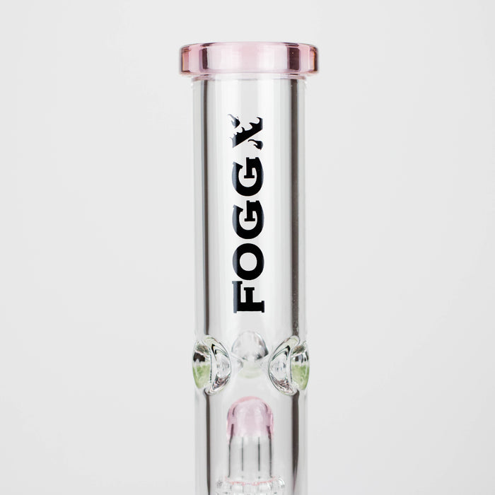 FOGGX | 14" Glass Water Pipe with Percolator [FT187] Glass Bong LEHIGH WHOLESALE