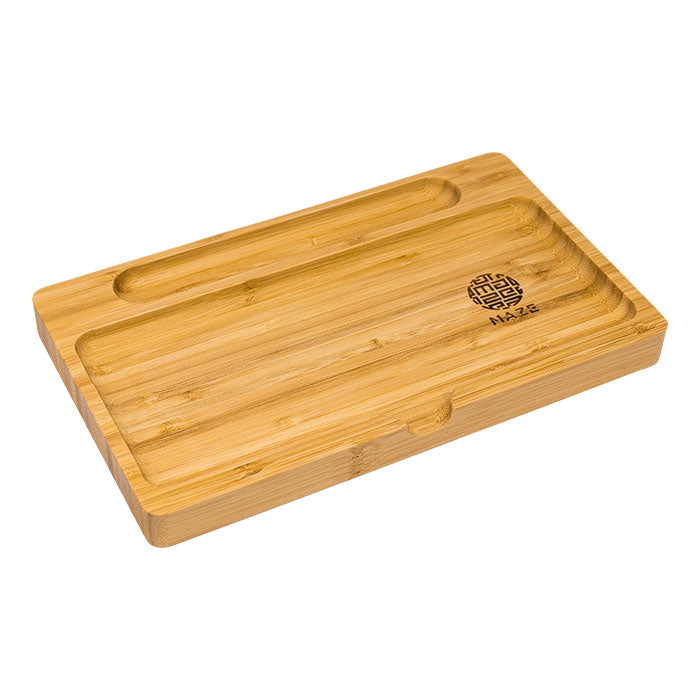 Maze | Classic Bamboo 10X6 Rolling Tray Rolling Tray Tray Maple Craft Inc