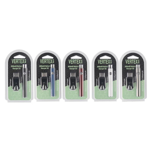 Vertex Slim Variable Voltage 510 Battery (350mAh) 510 Battery Super Supplys Inc