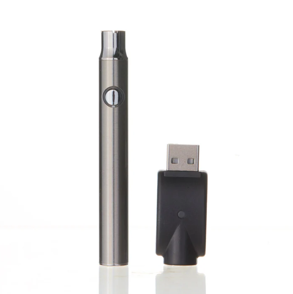 Vertex Slim Variable Voltage 510 Battery (350mAh) 510 Battery Super Supplys Inc Silver