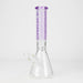 FOGGX | 14" Sandblasted Beaker Glass Water Pipe – 7mm Thick [FT292] Glass Bong LEHIGH WHOLESALE Purple